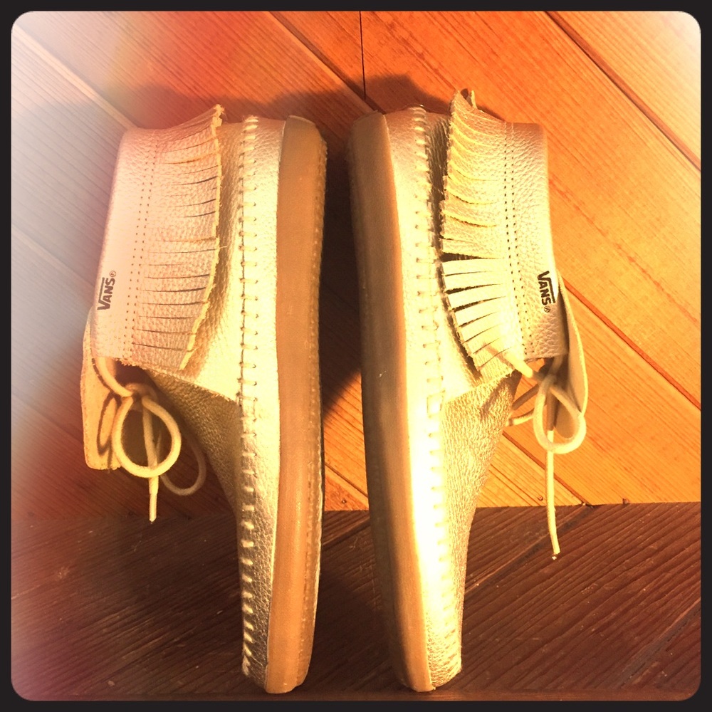Gold Moccasin style Vans